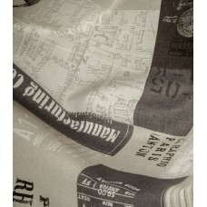Ткань VIP-Decor Travel, Maps-17-marron